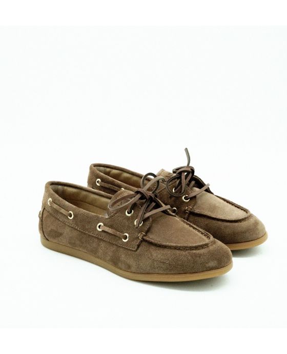 Cognac suede loafers